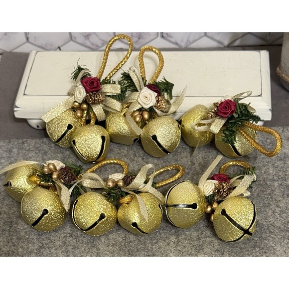 Other - Lot Of Beautiful Vintage Christmas Bell Napkin Ring Holders Collectibles